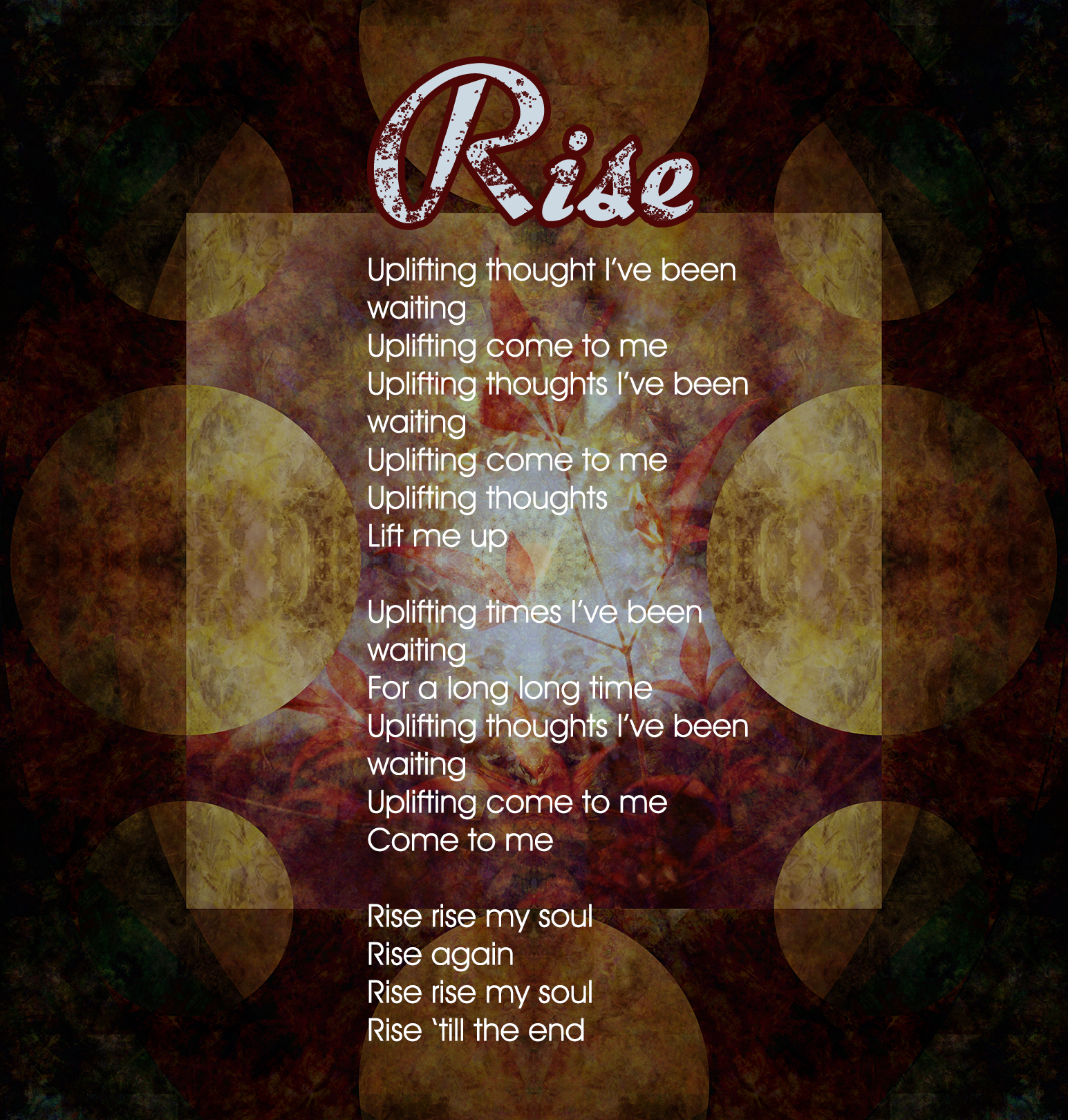 Vitamin XP Music | Not of This World Album | Rise Lyric Sheet