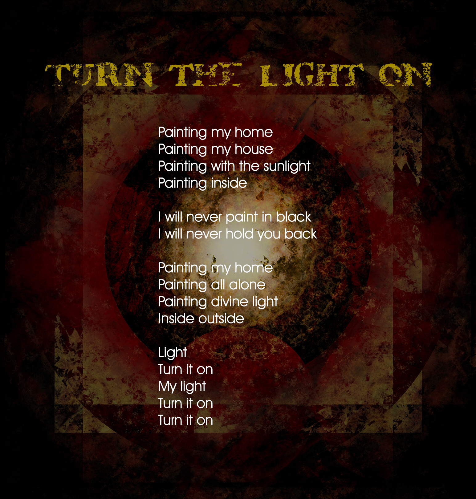 Vitamin XP Music | Not of This World Album | Turn the Light On Lyric Sheet